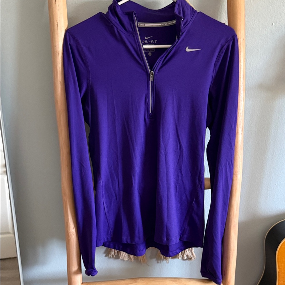 Nike Women's Vibrant Purple Half-Zip Hoodie